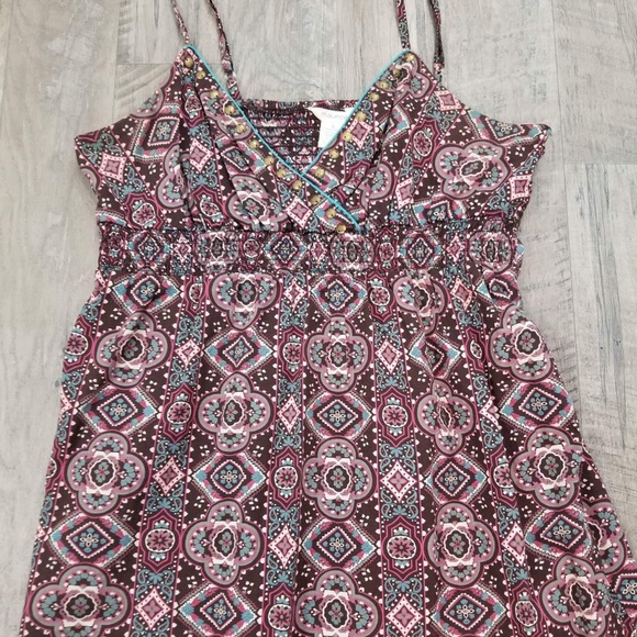 MAURICES Sz. L Cotton Tank w/ Brass Embellishments - Picture 2 of 7